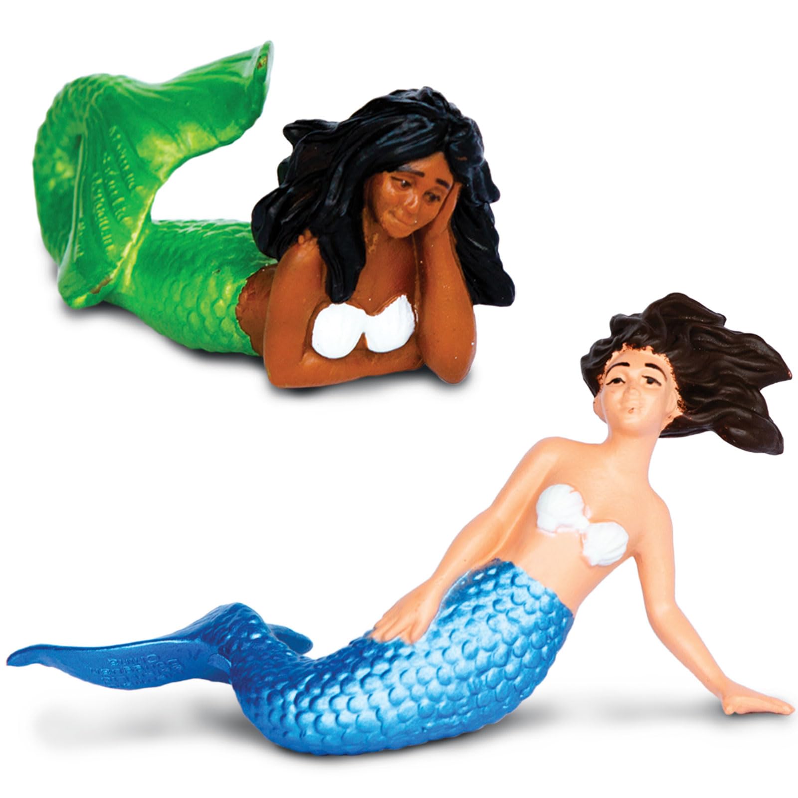 Safari Ltd. Mermaids TOOB - 6 Pieces Detailed Mini Plastic Model Figures - Fun Fantastical Play Toy for Boys, Girls & Kids Ages 3+