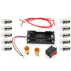 FDXGYH Electrical Circuit Experiment Kit 1set DIY Circuit Experiment Small Bulb Lights up kit Battery Box Lamp Holder Switch for Home School