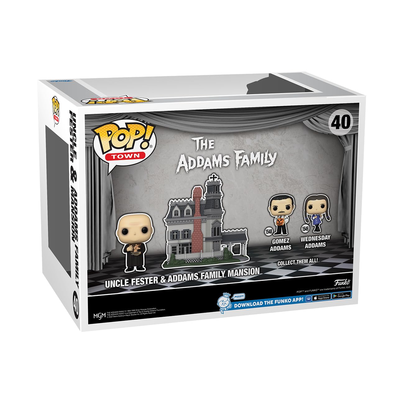 Funko POP! Town: Addams Family Classic - Addams Home with Uncle Fester