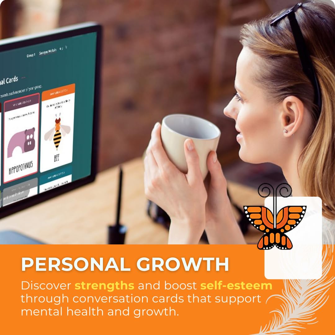 Totem Family Conversation Cards - Non-Competitive Family Bonding & Self-Esteem Card Game - Compliment & Question Cards for Kids, Teens, Adults - Team