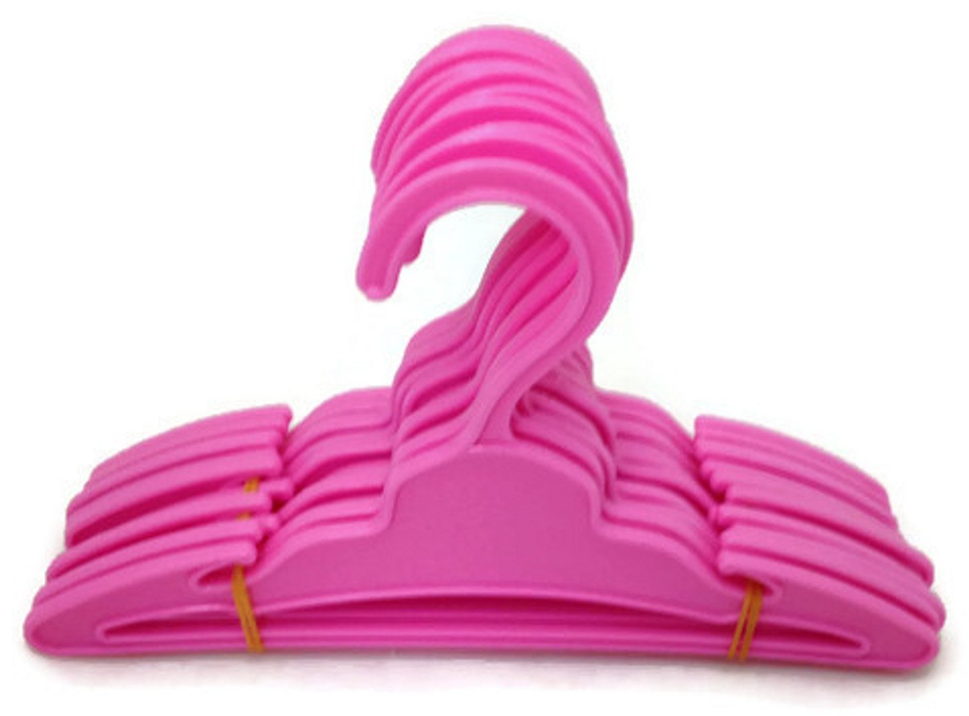 Doll Hangers 12 Pink for 18 Inch Doll Clothes Girl, Doll Accessories