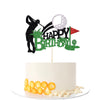 Kaoenla Golf Happy Birthday Cake Topper