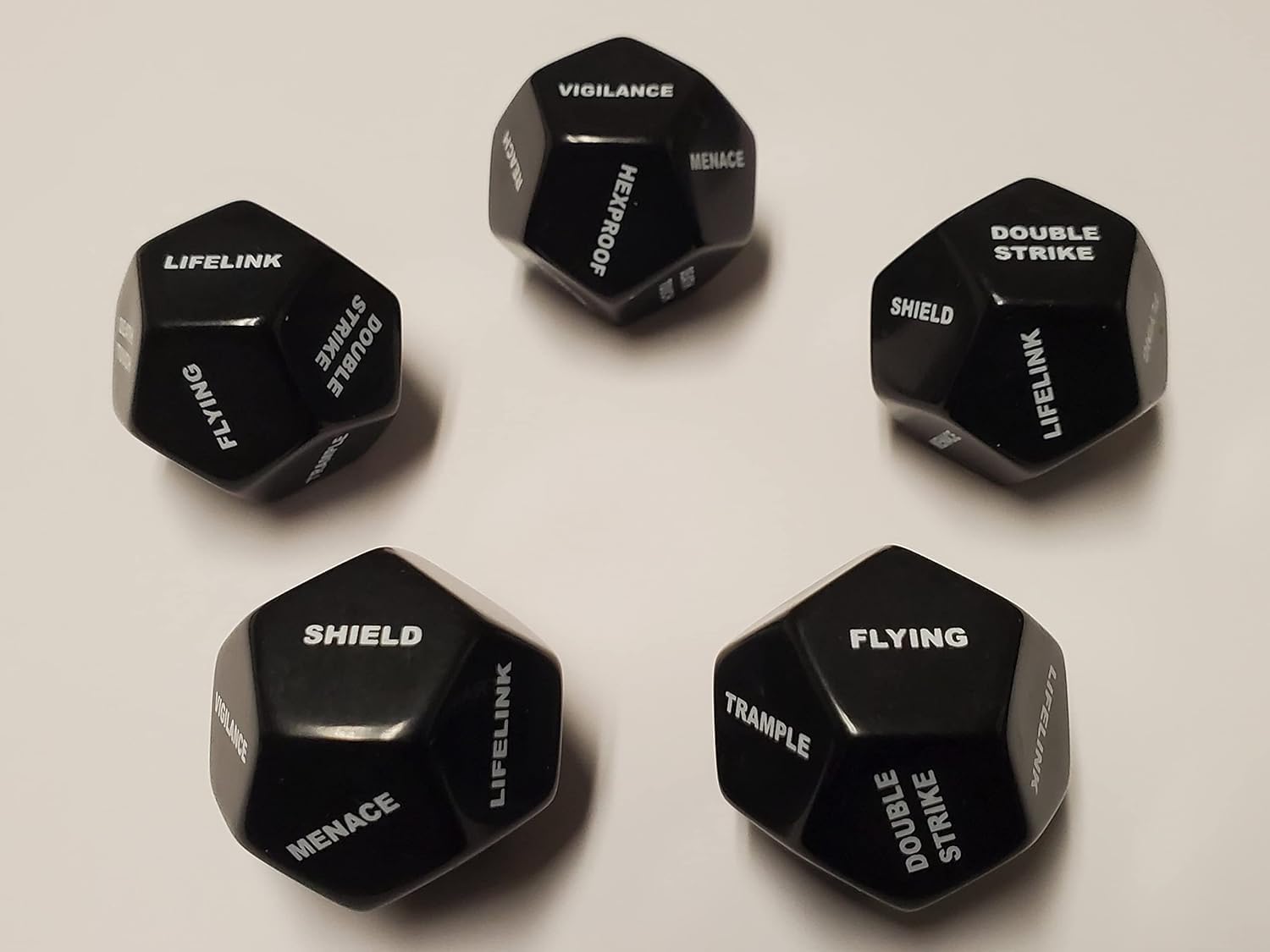 10x Deluxe 12 Sided Large Keyword & Shield Counters Compatible with Magic: The Gathering MTG CCG