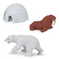 Safari Ltd Arctic TOOB With 10 Fun Figurines, Including A Harp Seal, Husky, Caribou, Arctic Rabbit, Killer Whale, Walrus, Arctic Fox, Beluga Whale