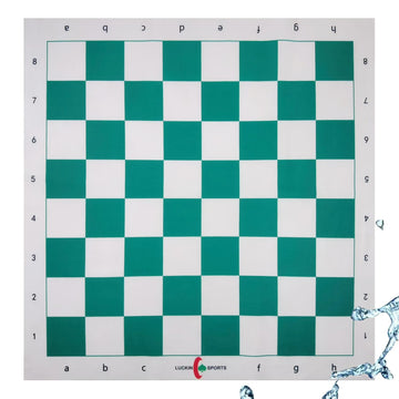LUCKIN SPORTS Standard Professional Tournament Chessboard, 20" x 20" in Size with 2.25" Squares. 100% Durable Felt Fabric. Waterproof and Stain
