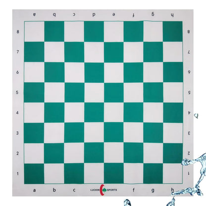 LUCKIN SPORTS Standard Professional Tournament Chessboard, 20" x 20" in Size with 2.25" Squares. 100% Durable Felt Fabric. Waterproof and Stain
