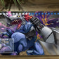 New Mlikemat DTCG Duel Playmat Digimon Metal Greymon Anime Trading Card Game Mat Pad with Zones + Free Bag