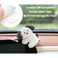 WASTROYAL Cute Plush Animal Dashboard Decor Adorable Elephant & Pig Car Screen Topper Stress Relief Desk Holder for Office, Car & Home (Panda)