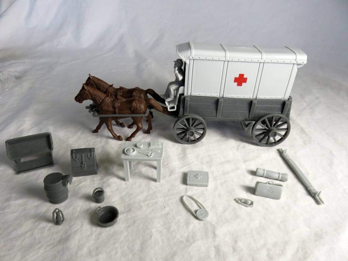 Classic Toy Soldiers, Inc Marx, American Civil War Confederate Ambulance Wagon