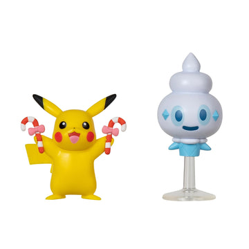 Pokémon PKW3028 Battle Figure Pack Winter Pikachu & Gelatini Official Figure Set