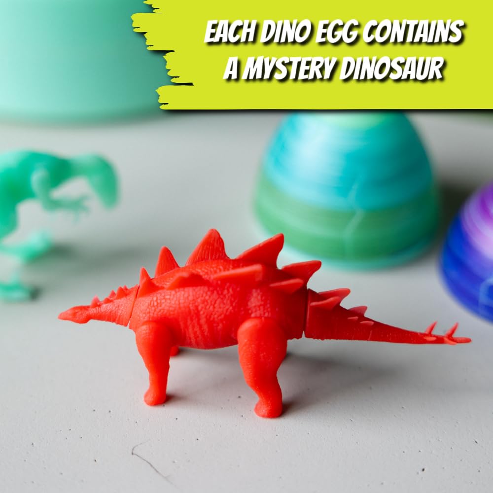 The Eggmazing Egg Decorator | Glow in the Dark Dinomazing Dinosaur Eggs | Refill 6 Pack | Eggs with Dinosaurs Inside | Ages 3 and Up