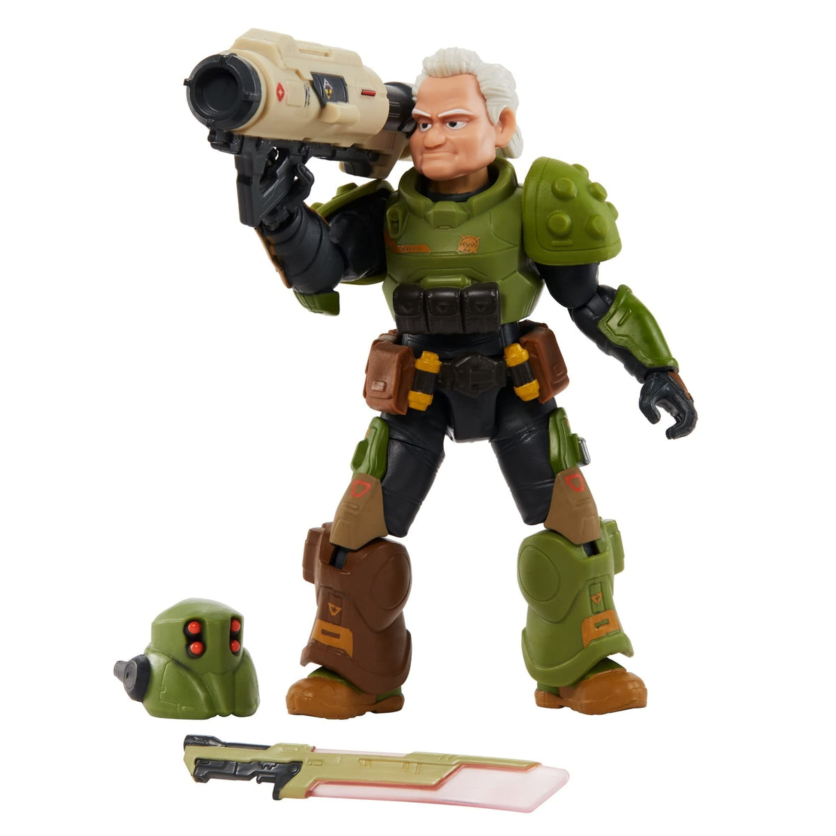 Mattel Disney Pixar Lightyear Alpha Class Collector Action Figure, Zap Patrol Darby Steel with Accessories 7-Inch Scale, 24 Articulated Joints, 6