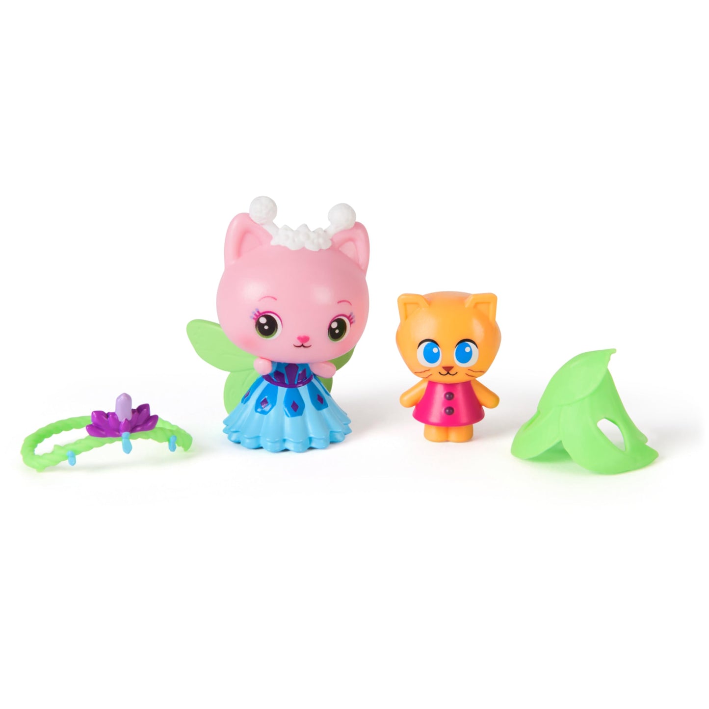 DREAMWORKS GABBY'S DOLLHOUSE: The Film Queen Kitty Fairy & Kitten Gnome Figure Set with 2 Accessories, for Children from 3 Years