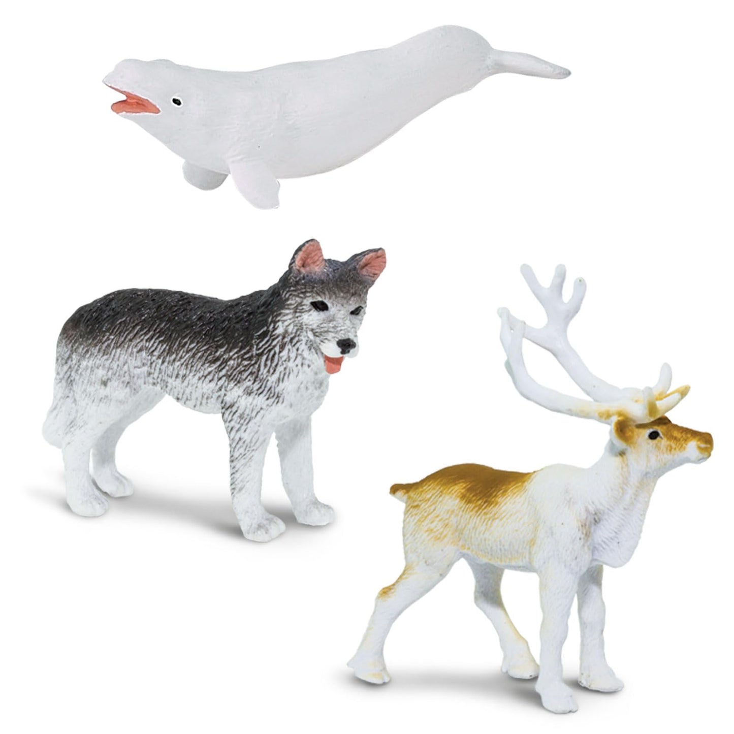 Safari Ltd Arctic TOOB With 10 Fun Figurines, Including A Harp Seal, Husky, Caribou, Arctic Rabbit, Killer Whale, Walrus, Arctic Fox, Beluga Whale