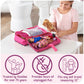 Badger Basket Stylish Travel Case for 12 Inch Fashion Dolls - Storage Solution with Pockets for Doll Accessories, Best for On-The-Go Travel - Animal