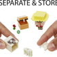 Minecraft Mob Head Minis Villager Guarding Iron Golem Pack with 2 Action Figures & Accessories, Incudes Authentic Pixelated Video-Game Characters