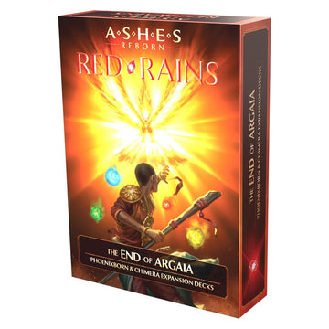 Ashes Reborn: Red Rains - The End of Argaia by Plaid Hat Games | Ages 14+ | 1-2 Players | Strategic Card Adventure with Phoenixborn Heroes & Narrative