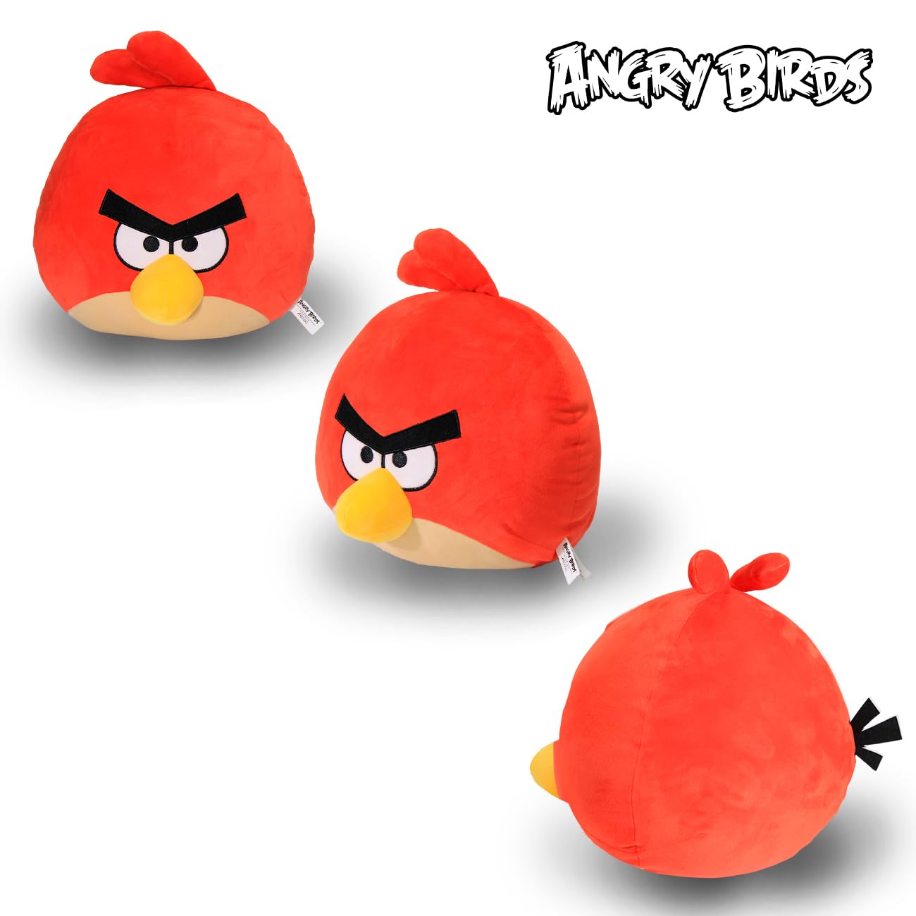Angry Birds Red Bird Plush Toy - 15” Mega Size Stuffed Animal for Kids & Collectors