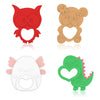 Seeiuua Valentines Teething Toys, Soft Silicone Baby Soothing Teether, Chew Toys, Baby Valentines Gifts, Birthday Gifts for Baby Teether Toy