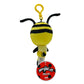 Miraculous Ladybug - Kwami Lifesize Pollen, 5-inch Bee Plush Clip-on Toys for Kids, Super Soft Collectible Stuffed Toy with Glitter Stitch Eyes