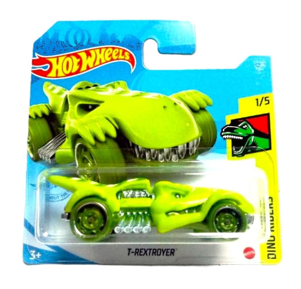 Hot Wheels T Rextroyer, [Green] 24/250 Dino Riders 1/5