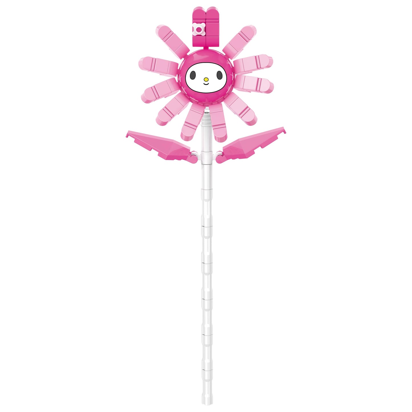 Brickcraft Officially Licensed Sanrio My Melody Flower with Detailed face and Petals Included 92 Pieces Multicolored Brick Building Set