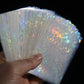 Black Lotus 100pcsLot Little Star Laser Flashing Card Sleeves Trading Cards Shield Magic Card Protector Holographic Foil Protective Cover 61x88mm