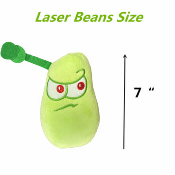 Suyudian 3 PCS PVZ Plant and Zombies Plush Plants Sets 1 2 Stuffed Soft Toys Laser Beans, Star Fruit, Citron, PVZ Figure Doll,Great Gifts for Boys