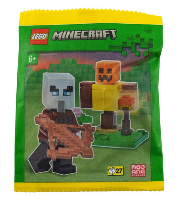LEGO Minecraft: Pillager Minifigure with Training Dummy (Ages 6+)