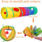Cat Tunnel Toy with Hanging Ball, Cat Tunnel，Cat Tunnels for Indoor Cats