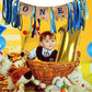 Premium Blue Big One Highchair Banner for 1st Birthday Party, Rustic First Birthday Decorations, Wall Hanging Ornament and High Chair Decor for Baby