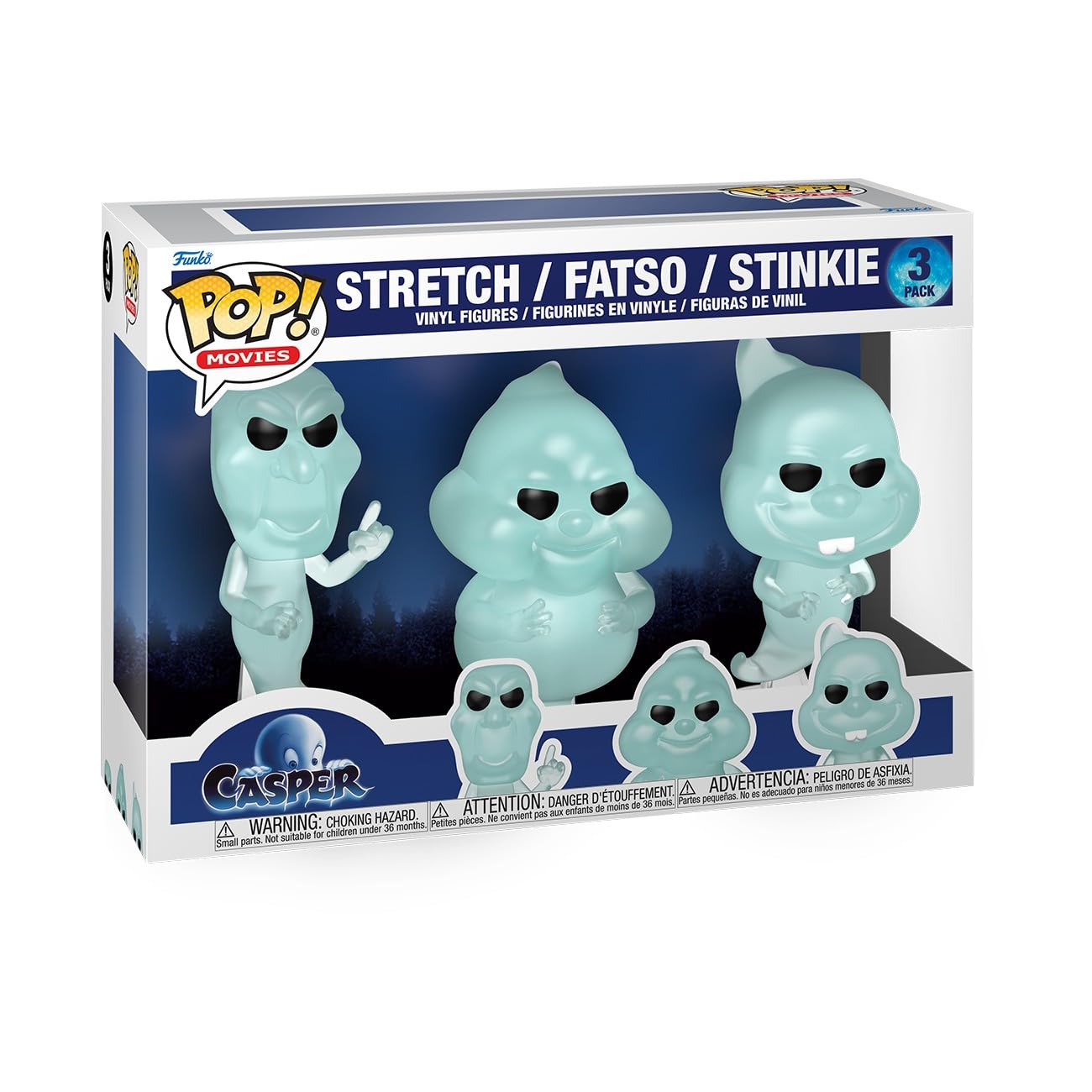Funko Pop! Movies: Casper 30th Anniversary - Stretch/Fatso/Stinkie - 3-Pack - Collectable Vinyl Figure - Gift Idea - Official Merchandise - Toys