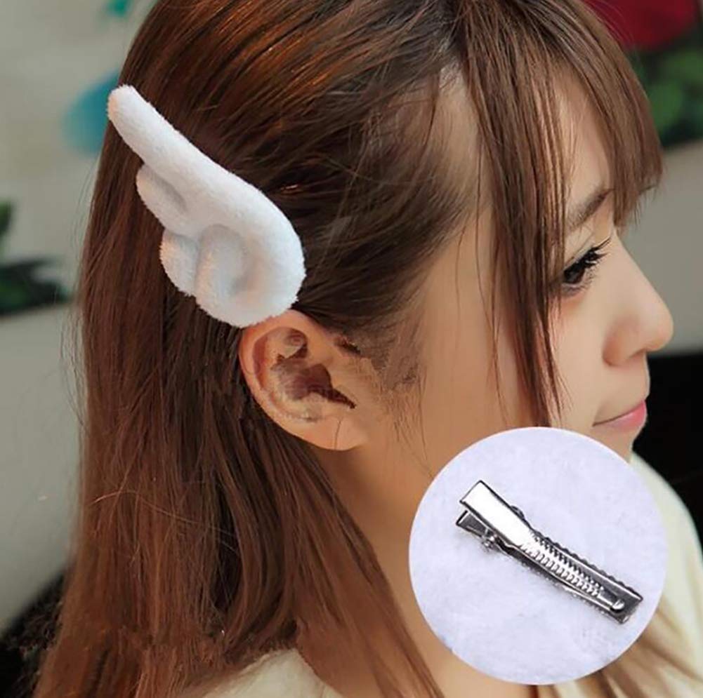 GSHLLO 20 Pcs Cute Kawaii Plush Angel Wings for DIY Crafts Hair Accessories