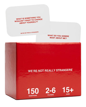 WE'RE NOT REALLY STRANGERS Card Game - 150 Conversation Cards for Adults, Teens, Couples, & Strangers - Icebreaker Questions for Game Night or Date