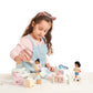 Tender Leaf Toys - Mrs. Forrester and The Baby - Detailed Wooden Doll with Flexible Arms and Legs for Dollhouse - Encourage Creative and Imaginative