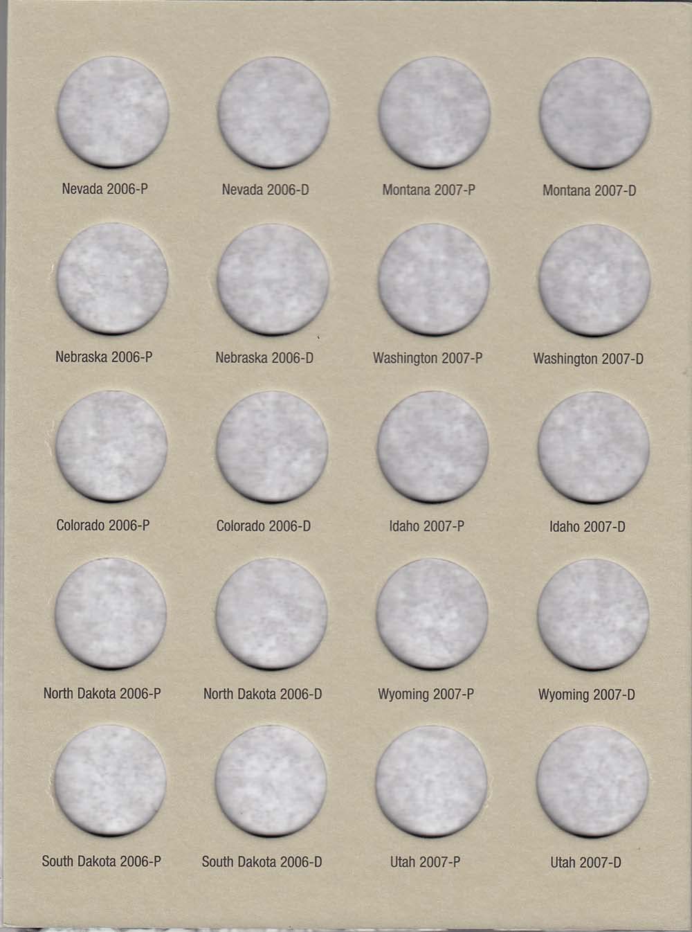 Harris Coin Folder - State Series Quarters Folders Vol II 2004-2008 #8HRS2581