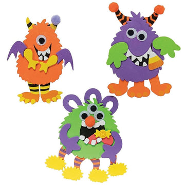 Foam Silly Monsters Magnet Craft Kit - Crafts for Kids and Fun Home Activities