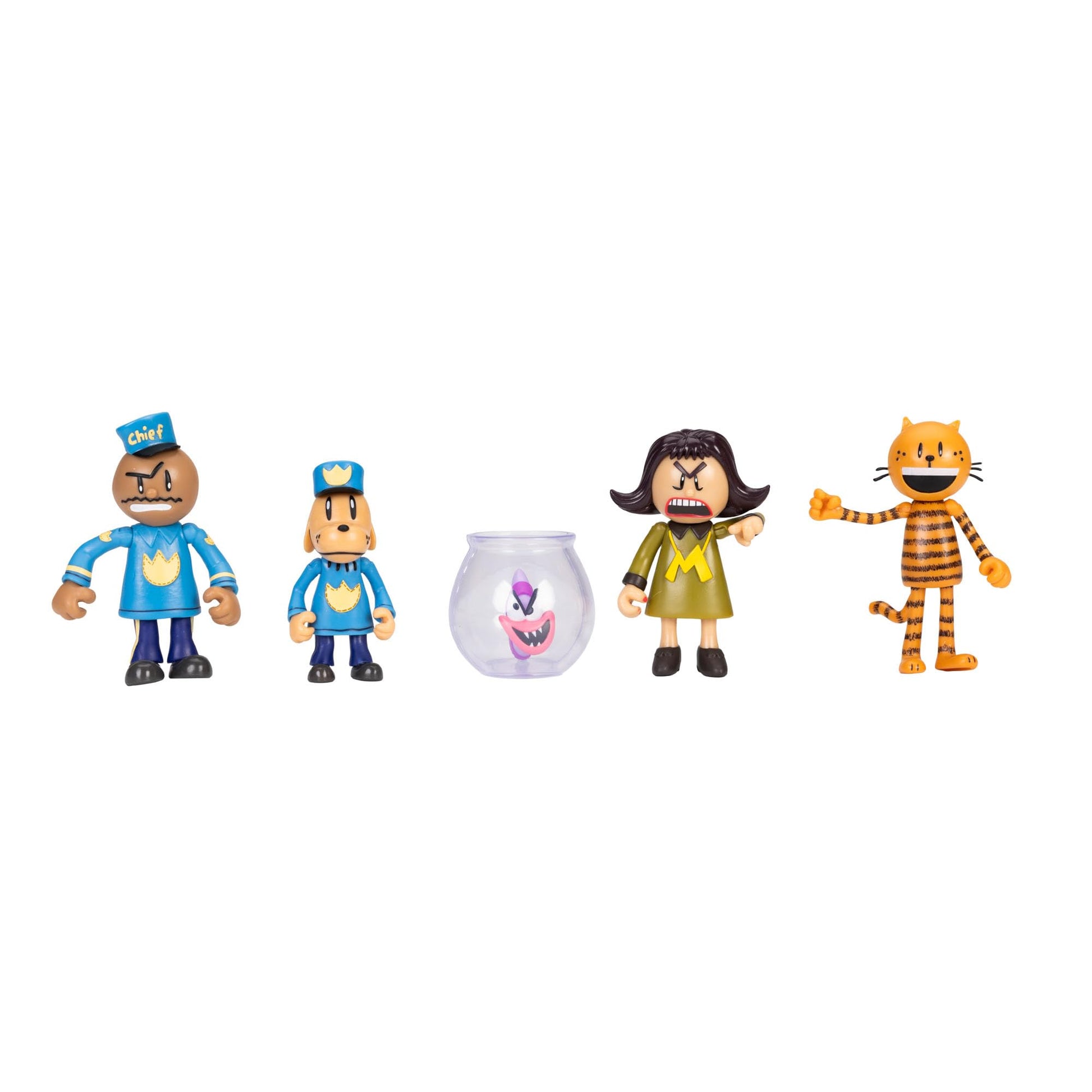 Dog Man 2.5" Inch Figures 5-Pack Multipack from Jakks Pacific's Wave #3
