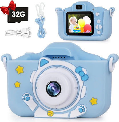Kids Camera for 3-12 Years Old,Toddlers Childrens Girls & Boys Selfie Camera, 48 MP 1080P IPS Screen Dual Digital Toy Camera, Perfect for Kids