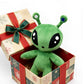 Drexasl 13.5" Green Alien Plush Toy?Ultra-Soft Stuffed Animal Doll? Cute Sci-Fi Plush Figure Pillow ? Ideal Kids' Gift for Christmas, Birthdays & Room