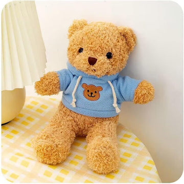 Sibupue Teddy Bear Stuffed Animals Soft Plush Cute Teddy Bear Doll for Boys Girls 11.8in (taidi Xiong lanse)