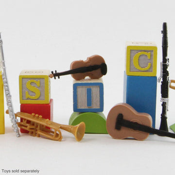 Safari Ltd Musical Instruments TOOB - Figurines: Trombone, Flute, Saxophone, Guitar, Violin, Horn, Trumpet, Clarinet - Educational Toys for Boys