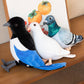 Pigeon Plush Toy - Simulation Rock Columba Rupestris Stuffed Animal, Cute Rock Pigeon Plush Toy as Gift for Your Friends Kids Birthday Christmas