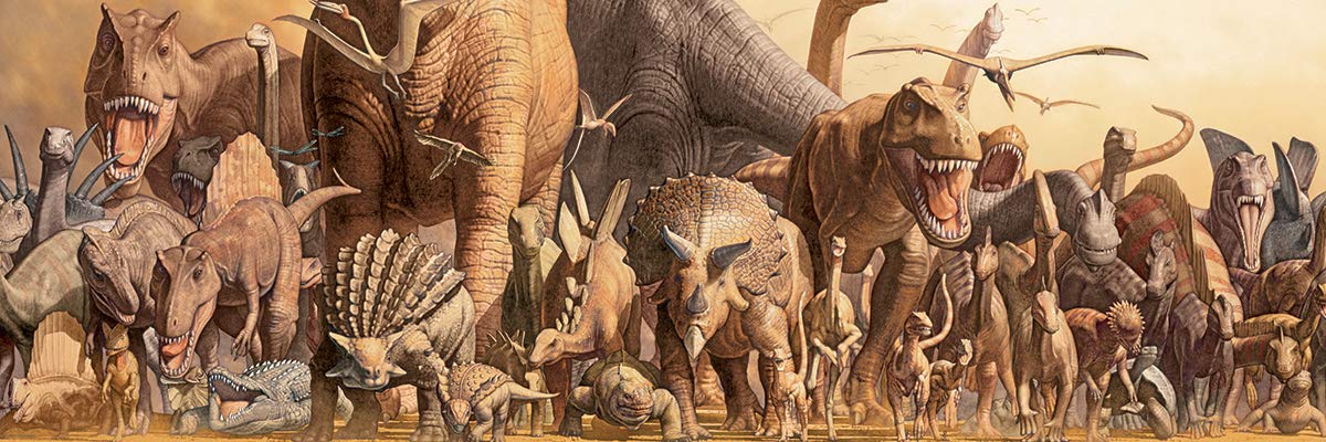 Dinosaurs by Haruo Takino 1000-Piece Puzzle