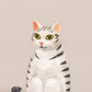 BYTERT Cat Figurines Playset, 6 Pcs Realistic Detailed Cat Figures Cat Cake Topper Figures Fairy Garden Miniature Cat Figurines Collection Playset