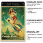 Fantasy North - Cosmic Cola #2-50s Retro Vintage - Rocket Girl - 100 Textured Matte TCG Card Sleeves - Fits Magic MTG Commander Pokemon and Other Card