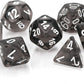Chessex Translucent: 7pc Smoke/White,Grey