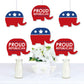 Big Dot of Happiness Republican Election - Elephant Decorations DIY Political Party Essentials - Set of 20