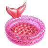 Inflatable Kiddie Pools Mermaid, Backyard Round Swimming Pool for Kids, Cute Raft Paddling Pool Indoor&Outdoor Toddler Fun Water Swim Beach Floaties