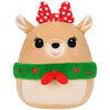 Squishmallows 2025 8-Inch Rudolph Christmas Squad Plush (Clarice Holding Wreath)